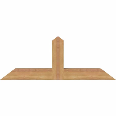Ekena Millwork Portland Smooth Timber Gable Bracket, Western Red Cedar, 36"W x 13"H x 3 1/2"D x 3 1/2"F, 9/12 Pitch GBW036X13X0404POR00SWR